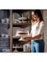 Guzzini, Alzata per torte con campana Tiffany bianca